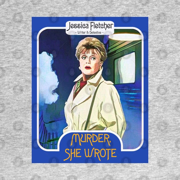 Jessica Fletcher Trading Card ))(( Murder She Wrote Fan Art by darklordpug